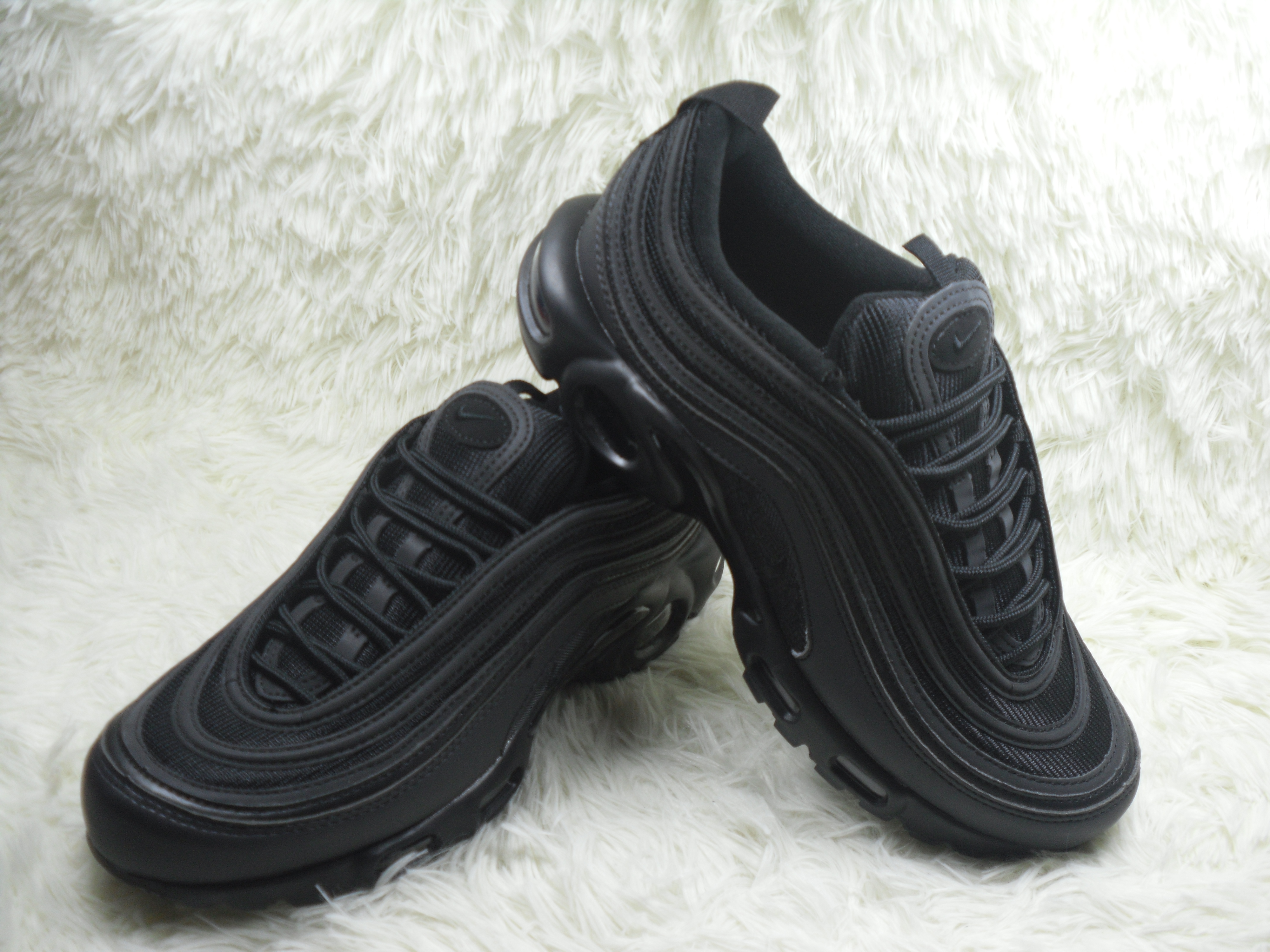 Nike Air Max TN 97 All Black Shoes - Click Image to Close